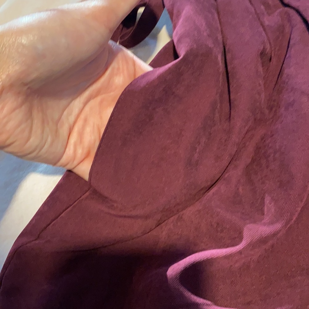 JOIE Telia Deep Wine Paperbag Tie Waist Pants - Picture 12 of 12